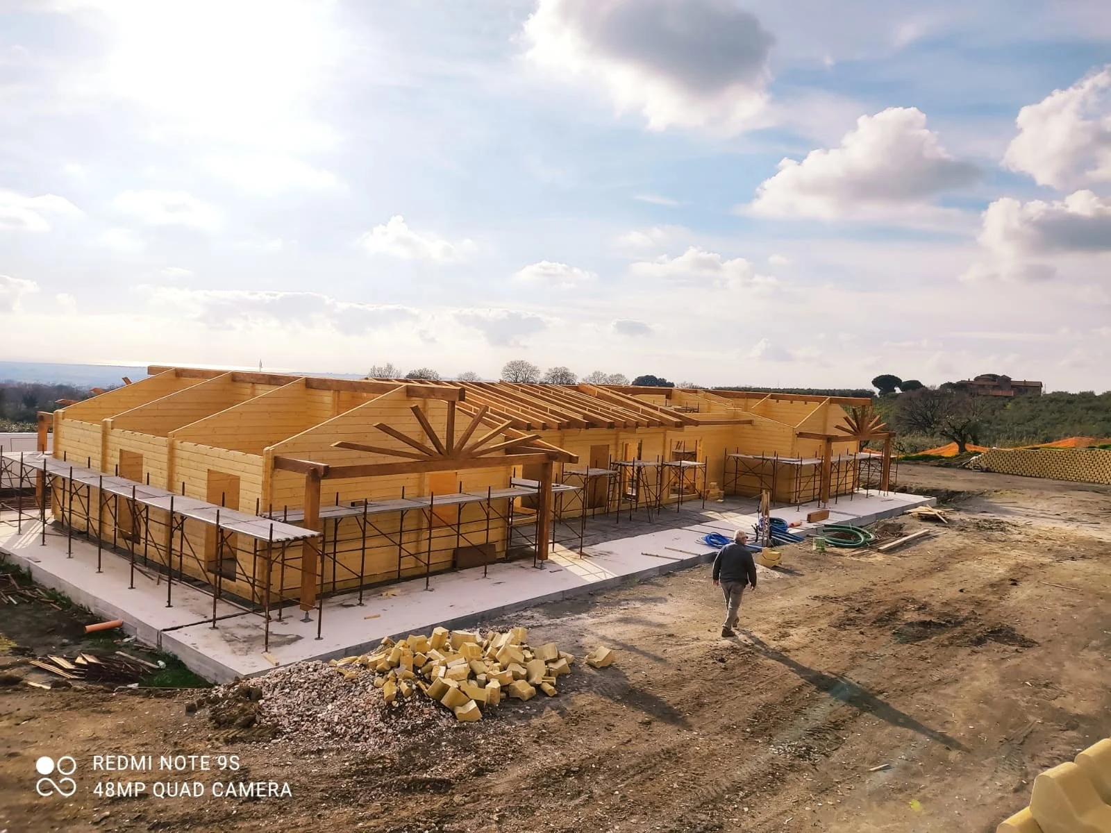 Italian Nordic System two-family residenza under construction