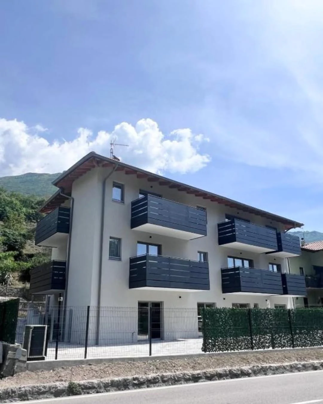 Completed 550 square metre Timber Frame apartment complex in Italy