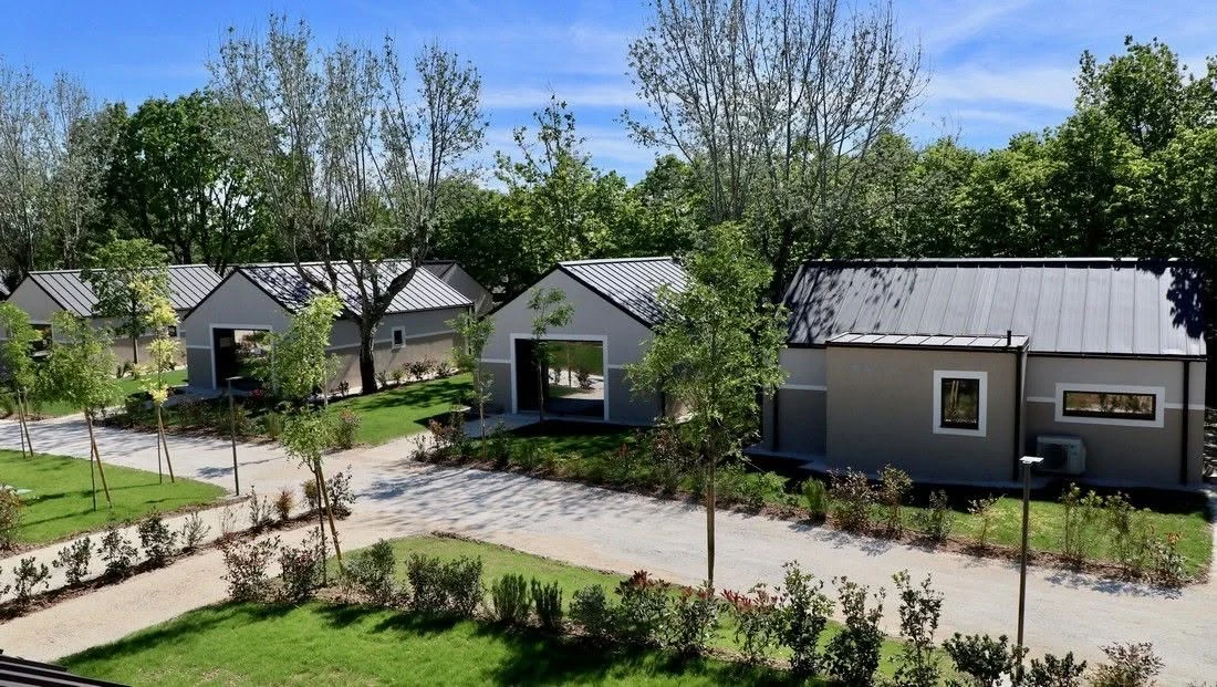 Completed 22-unit prefabricated tourist village in Italy