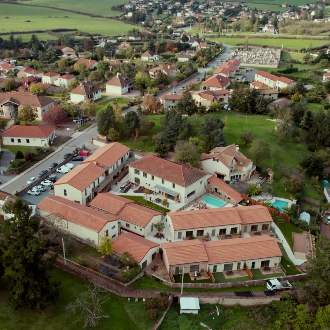 Completed Village Seniors 1 prefabricated residential neighbourhood in France