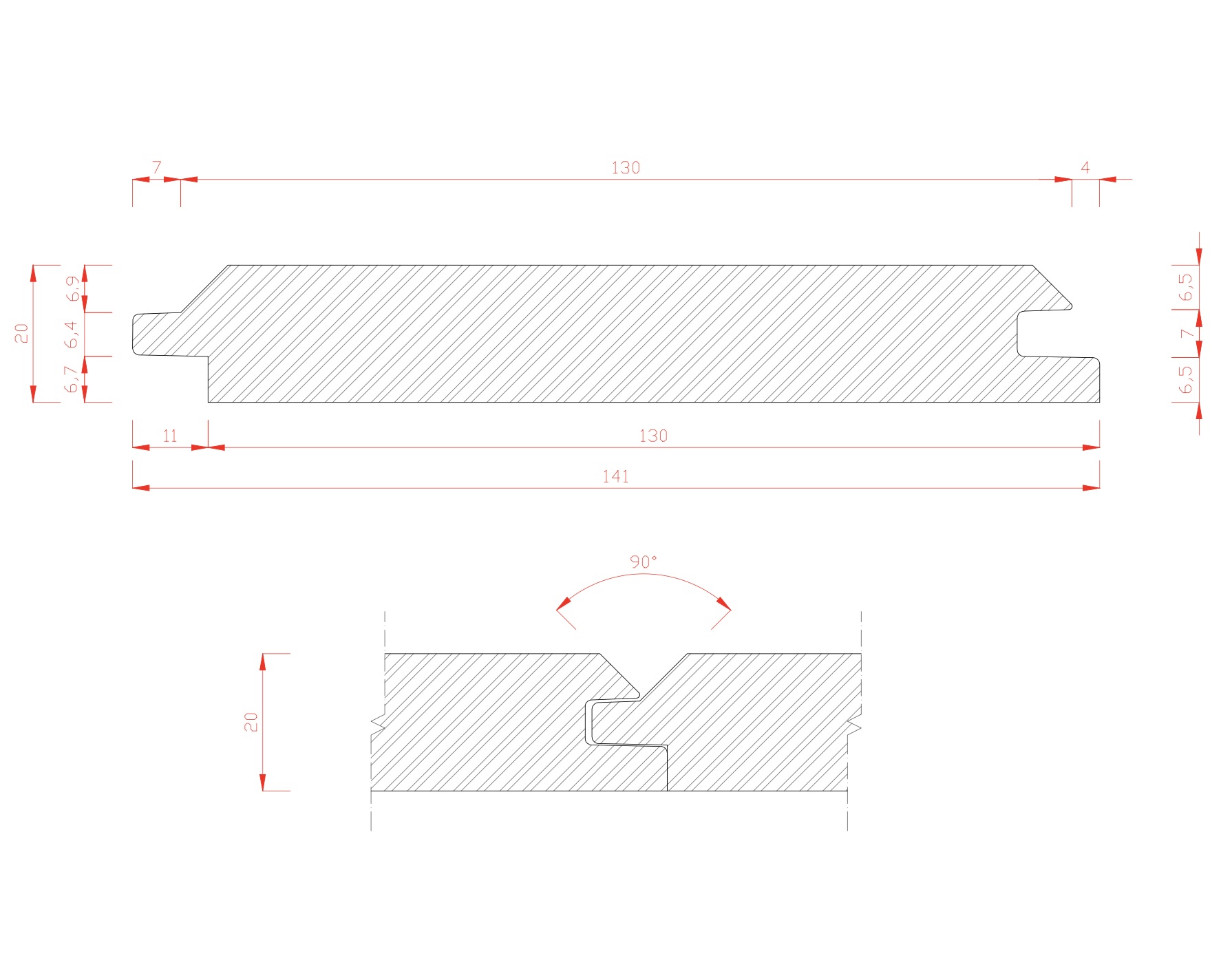 Timber Profile 20X141MM