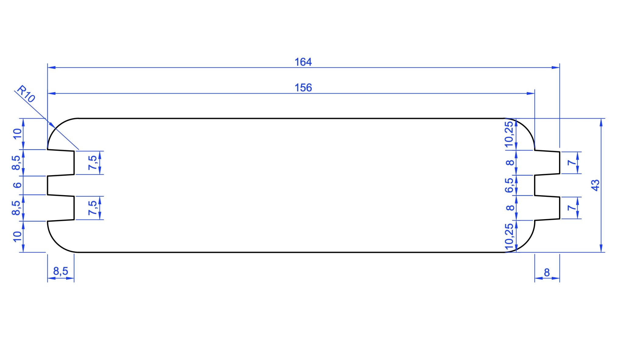 Timber Profile 43X164MM